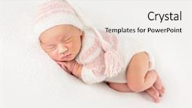  Presentation with baby girl - Audience pleasing PPT layouts consisting of good boys girls - pretty baby girl in creamy backdrop and a sky blue colored foreground