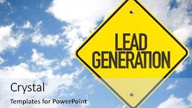  Presentation with governance - Slide deck enhanced with good corporate governance - lead generation sign with sky background and a light blue colored foreground