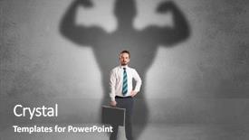  Presentation with powerful - Audience pleasing PPT layouts consisting of good evil - lovely serious businessman standing backdrop and a gray colored foreground