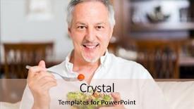  Presentation with healthy food - Amazing theme having good food - mature man enjoying a healthy backdrop and a coral colored foreground