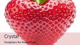  Presentation with white dove heart - Cool new presentation theme with good food - strawberry heart isolated backdrop and a red colored foreground