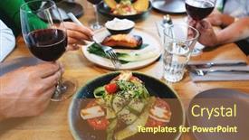  Presentation with food red - Cool new presentation theme with good-food-and-tasty-red backdrop and a tawny brown colored foreground