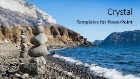  Presentation with prosperity - PPT theme featuring good fortune and prosperity background and a light blue colored foreground