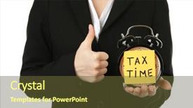  Presentation with black men in suit - Presentation theme consisting of govertment notices - woman in black suit holding background and a tawny brown colored foreground