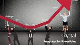  Presentation with sales - Slide deck featuring good graphics presentation - business team push online sales background and a dark gray colored foreground