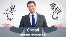  Presentation with digital image - Presentation theme featuring good graphics presentation - digital composite image background and a ocean colored foreground