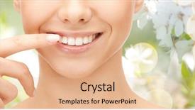  Presentation with dental hygiene - Beautiful slide set featuring good hygeine - dental health beauty hygiene backdrop and a coral colored foreground