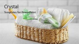  Presentation with hygiene - Cool new presentation theme with good hygeine - wicker basket full of baby backdrop and a light gray colored foreground