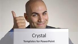  Presentation with optimistic - Amazing slide deck having good job - happy and optimistic businessman working backdrop and a light gray colored foreground