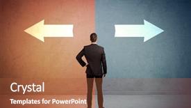  Presentation with octagon two mma fighters standing - Cool new PPT layouts with good job - salesman in doubt standing backdrop and a red colored foreground