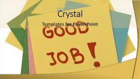  Presentation with job - PPT layouts with good job note background and a yellow colored foreground
