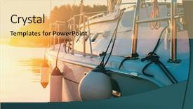  Presentation with sails sailing yacht catamaran sailing - Beautiful slides featuring good life - sailing yacht boat backdrop and a coral colored foreground