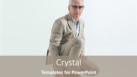  Presentation with 60s - Presentation theme enhanced with good-looking-guy-with-grey background and a gray colored foreground