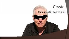  Presentation with important - Audience pleasing slide set consisting of good looking man talking backdrop and a white colored foreground