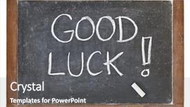  Presentation with good luck - Slide set enhanced with engineering gps - tools gears smiles map markers background and a light gray colored foreground