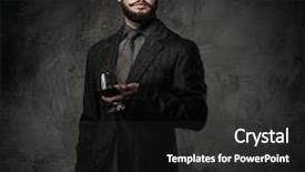  Presentation with get well - Slides enhanced with good man - handsome well-dressed with glass background and a dark gray colored foreground