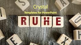  Presentation with colour blocking building blocks - Presentation consisting of good manners education - wooden blocks with the text background and a  colored foreground