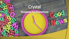  Presentation with bible all things work together for good - Theme with good news word on wooden background and a gray colored foreground