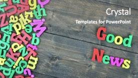  Presentation with bible all things work together for good - PPT layouts featuring good news word on wooden background and a gray colored foreground