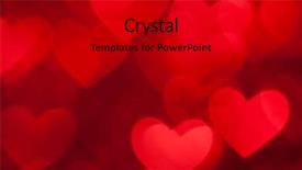  Presentation with smart watch red heart - Cool new presentation design with good night - red hearts bokeh as background backdrop and a black colored foreground