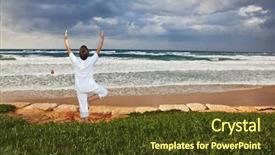  Presentation with storm - Slide set having good posture - beach in tel aviv storm background and a tawny brown colored foreground
