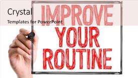  Presentation with marker - Slides enhanced with change diet exercise - hand with marker writing background and a coral colored foreground