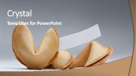  Presentation with cooking chinese noodles - PPT theme with good predict - image of chinese cookies background and a  colored foreground