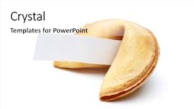  Presentation with cookie - Cool new presentation theme with good predict - photo of cookie with wish backdrop and a white colored foreground