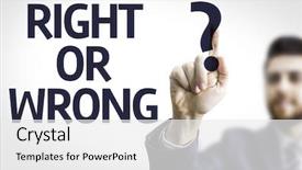  Presentation with bad - Beautiful slides featuring good vs bad - business man pointing to transparent backdrop and a white colored foreground