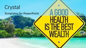  Presentation with health wealth - Slide deck featuring good wealth is the best background and a arctic colored foreground
