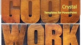  Presentation with good - Beautiful theme featuring good work word abstract - isolated backdrop and a red colored foreground