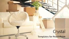  Presentation with moving - Presentation with goods for moving into new background and a lemonade colored foreground