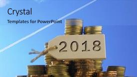  Presentation with sky blue - Colorful slides enhanced with goods service tax - blue sky with jet going backdrop and a light blue colored foreground