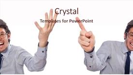  Presentation with call center - Slides featuring google company - young call center employee isolated background and a lemonade colored foreground