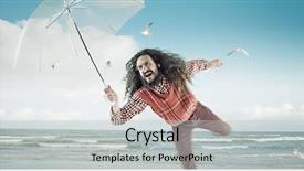  Presentation with google - Slide deck enhanced with google glasses - funny guy holding an umbrella background and a light gray colored foreground