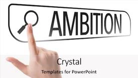  Presentation with google - Cool new PPT theme with google leadership - ambition written in search bar backdrop and a lemonade colored foreground