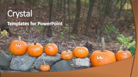  Presentation with geology rocks - Theme having googlies - googly eyed pumpkins sitting background and a dark gray colored foreground
