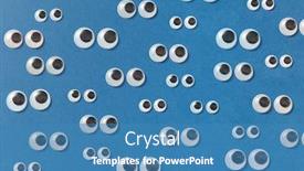  Presentation with blue eyes - Presentation enhanced with googly-plastic-eyes-used background and a teal colored foreground