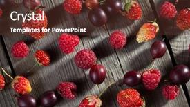  Presentation with abstract natural fresh green - Beautiful slide deck featuring gooseberry - background of natural fresh berries backdrop and a tawny brown colored foreground