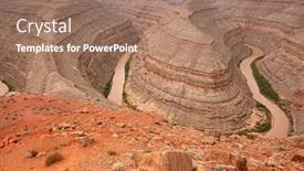  Presentation with san juan puerto rico - Slides enhanced with goosenecks-state-park background and a coral colored foreground