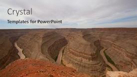  Presentation with park - Slides having goosenecks-state-park background and a light gray colored foreground