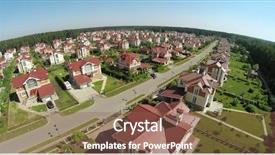  Presentation with aerial - Audience pleasing PPT theme consisting of gopro - aerial view of many similar backdrop and a tawny brown colored foreground