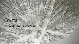  Presentation with forest winter - Beautiful PPT theme featuring gopro - aerial view to a winter backdrop and a  colored foreground