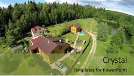  Presentation with family day - Presentation design enhanced with gopro - cottage settlement with family get background and a gold colored foreground