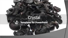  Presentation with dried vine fruit - Theme consisting of goraka garcinia cambogia dried fruit background and a dark gray colored foreground