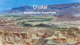  Presentation with tourism - Cool new PPT layouts with gorge and desert canyon ein backdrop and a teal colored foreground