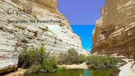  Presentation with israel - Amazing PPT layouts having gorge-ein-avdat-is-formed backdrop and a coral colored foreground