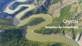  Presentation with southwest - Beautiful PPT layouts featuring gorge on sunny day southwest backdrop and a violet colored foreground