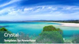  Presentation with australian bush - Cool new slides with gorgeous australian panoramic backdrop and a teal colored foreground