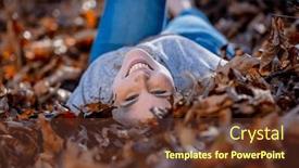  Presentation with food safety model - Theme having gorgeous-blonde-model-enjoys background and a tawny brown colored foreground